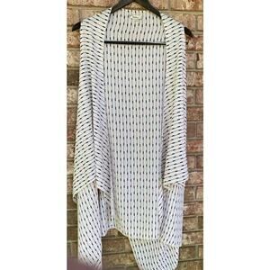 Janice Cardigan Womens open front Lightweight Layering white‎ blue red